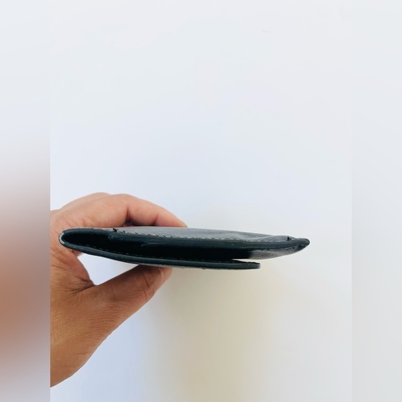 Prada Black Saffiano Leather Bi fold wallet card case logo embellished - Picture 11 of 12